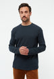 Givn Berlin Strukturiertes Longsleeve GBPITTIE relaxed Fit aus Bio-Baumwolle Longsleeve Midnight Blue (Waffle)