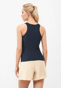 Givn Berlin Strukturiertes Top GBCOLLEEN  aus Bio-Baumwolle Top Midnight Blue (Waffle)