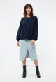 Givn Berlin Sweater GBADA loose Fit aus recycelter Baumwolle Sweater Blue