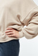 Givn Berlin Sweater GBADA loose Fit aus recycelter Baumwolle Sweater Light Beige
