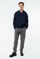 Givn Berlin Sweater GBBELA aus recycelter Baumwolle mit Kragen Sweater Blue