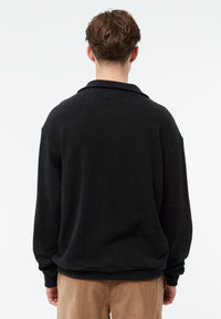 Givn Berlin Sweater GBBELA aus recycelter Baumwolle mit Kragen Sweater Dark Grey