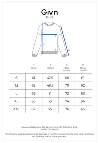 Givn Berlin Sweater GBBELA aus recycelter Baumwolle mit Kragen Sweater Distant Blue