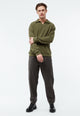 Givn Berlin Sweater GBBELA aus recycelter Baumwolle mit Kragen Sweater Khaki