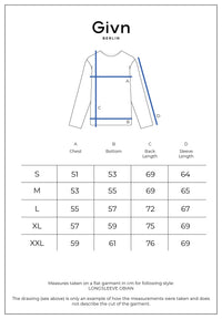 Givn Berlin Sweater GBIAN aus recycleter Baumwolle Sweater Distant Blue