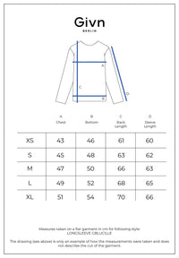 Givn Berlin Sweater GBLUCILLE aus recycelter Baumwolle Sweater Distant Blue