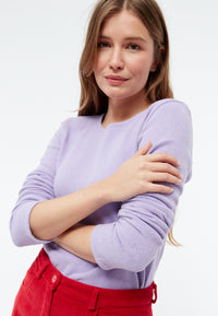 Givn Berlin Sweater GBLUCILLE aus recycelter Baumwolle Sweater Light Amethyst