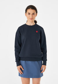 Givn Berlin Sweater GBNURI (Heart) relaxed Fit aus Bio-Baumwolle Sweater Midnight Blue