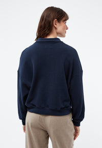 Givn Berlin Sweater GBRESA aus recycelter Baumwolle mit Kragen Sweater Blue