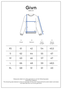 Givn Berlin Sweater GBRESA aus recycelter Baumwolle mit Kragen Sweater Blue