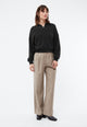 Givn Berlin Sweater GBRESA aus recycelter Baumwolle mit Kragen Sweater Dark Grey