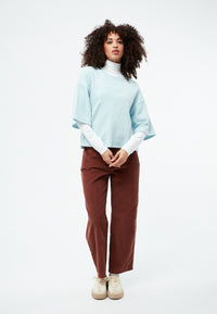 Givn Berlin Sweater GBSELMA aus recycelter Baumwolle Sweater Light Blue