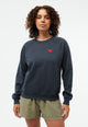 Givn Berlin Sweater GBYARA (Heart) aus Bio-Baumwolle mit Stickerei Sweater Midnight Blue