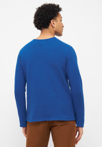 Givn Berlin Sweater IAN aus recycelter Baumwolle Sweater Deep Blue