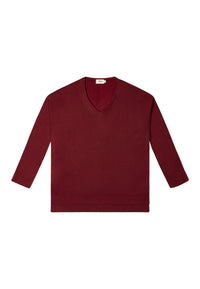 Givn Berlin Sweater JULES aus TENCEL™ Modal Sweater Bordeaux