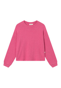 Givn Berlin Sweater SAMANTHA aus recycelter Baumwolle Sweater Berry Pink