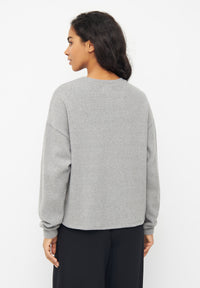 Givn Berlin Sweater SAMANTHA aus recycelter Baumwolle Sweater Stone Grey