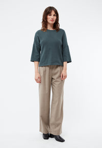 Givn Berlin Sweater SONA aus recycelter Baumwolle Sweater Green
