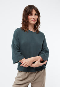 Givn Berlin Sweater SONA aus recycelter Baumwolle Sweater Green