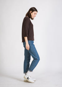 Givn Berlin Sweater SONA aus recycelter Baumwolle Sweater Moor