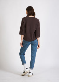 Givn Berlin Sweater SONA aus recycelter Baumwolle Sweater Moor