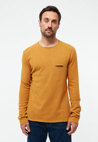 Givn Berlin Sweater STAN aus recycelter Baumwolle Sweater Mustard