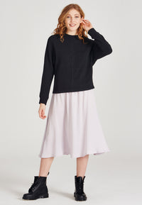 Givn Berlin Sweater WILMA aus recycelter Baumwolle Sweater Dark Grey