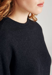 Givn Berlin Sweater WILMA aus recycelter Baumwolle Sweater Dark Grey