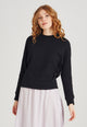 Givn Berlin Sweater WILMA aus recycelter Baumwolle Sweater Dark Grey
