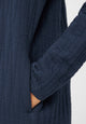 Givn Berlin Sweatkleid JOELLE aus Bio-Baumwolle Dress Midnight Blue (Lines)