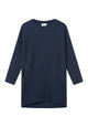 Givn Berlin Sweatkleid JOELLE aus Bio-Baumwolle Dress Midnight Blue (Lines)