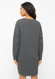 Givn Berlin Sweatkleid JOELLE aus Bio-Baumwolle Dress Shadow Grey (Lines)