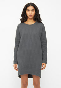 Givn Berlin Sweatkleid JOELLE aus Bio-Baumwolle Dress Shadow Grey (Lines)