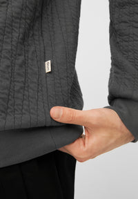 Givn Berlin Sweatshirt CANTON aus Bio-Baumwolle Sweater Shadow Grey (Lines)