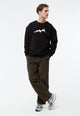 Givn Berlin Sweatshirt GBCEDRICO mit Aufdruck aus weicher Bio-Baumwolle Sweater Black