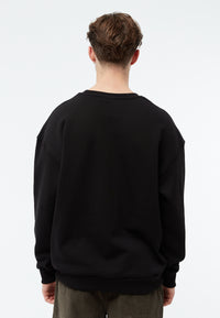 Givn Berlin Sweatshirt GBCEDRICO mit Aufdruck aus weicher Bio-Baumwolle Sweater Black