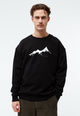 Givn Berlin Sweatshirt GBCEDRICO mit Aufdruck aus weicher Bio-Baumwolle Sweater Black
