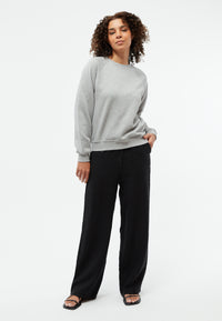 Givn Berlin Sweatshirt GBYARA aus weicher Bio-Baumwolle Sweater Grey Melange