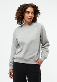 Givn Berlin Sweatshirt GBYARA aus weicher Bio-Baumwolle Sweater Grey Melange
