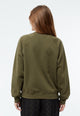 Givn Berlin Sweatshirt GBYARA aus weicher Bio-Baumwolle mit Stickerei Sweater Khaki