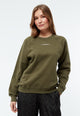 Givn Berlin Sweatshirt GBYARA aus weicher Bio-Baumwolle mit Stickerei Sweater Khaki
