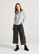 Givn Berlin Sweatshirt WILMA aus Bio-Baumwolle Sweater Mercury Grey (Rib)