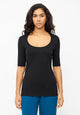 Givn Berlin T-Shirt ANN aus TENCEL™ Lyocell T-Shirt Black (Tencel)