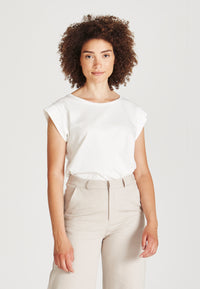 Givn Berlin T-Shirt GBCAPRI relaxed Fit aus Bio-Baumwolle T-Shirt White
