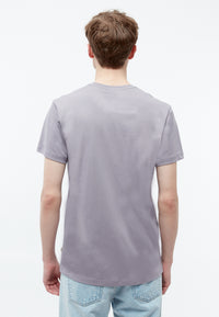 Givn Berlin T-Shirt GBCOLBY regular aus Bio-Baumwolle T-Shirt Lilac Grey