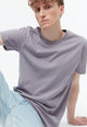 Givn Berlin T-Shirt GBCOLBY regular aus Bio-Baumwolle T-Shirt Lilac Grey