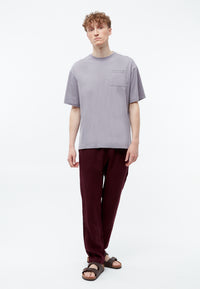 Givn Berlin T-Shirt GBEVAN oversize aus Bio-Baumwolle T-Shirt Lilac Grey