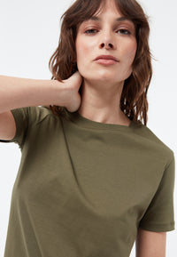 Givn Berlin T-Shirt GBFINE aus Bio-Baumwoll Jersey T-Shirt Khaki