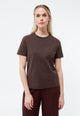 Givn Berlin T-Shirt GBFINE aus Bio-Baumwoll Jersey T-Shirt Coffee Brown