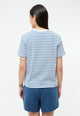Givn Berlin T-Shirt GBJULIA (HEART) aus Bio-Baumwolle mit Stickerei T-Shirt Blazing Blue / White (Stripes)